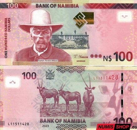 Namíbia - 100 dollars - 2023 - UNC