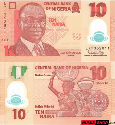 Nigéria - 10 naira - 2019 - polymer - UNC