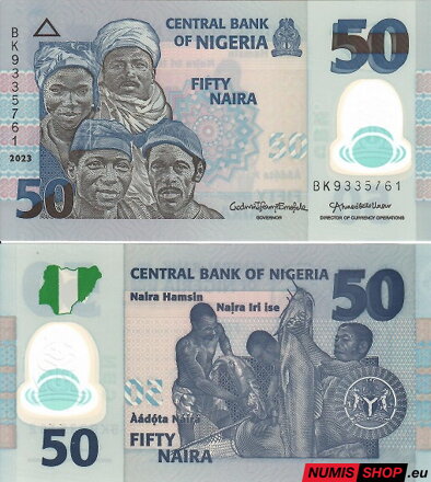 Nigéria - 50 naira - 2023 - polymer - UNC