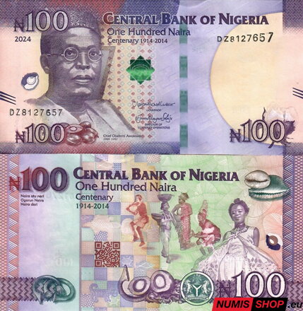 Nigéria - 100 naira - 2024 (Centenary) - UNC