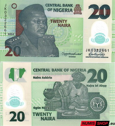 Nigéria - 20 naira - 2024 - polymer - UNC