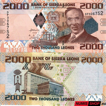 Sierra Leone - 2000 leones  - 2013 - UNC