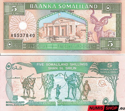Somaliland - 5 shillings - 1994