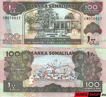 Somaliland - 100 shillings - 2002