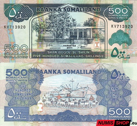 Somaliland - 500 shillings - 2011