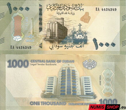 Sudán - 1000 pounds - 2024 - UNC