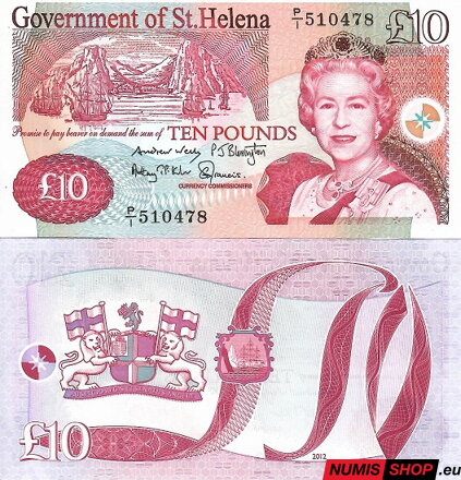 Svätá Helena - 10 pounds - 2012 - UNC