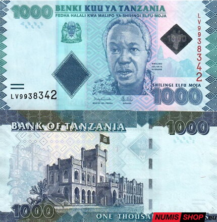 Tanzánia - 1000 shilling - 2023 - UNC