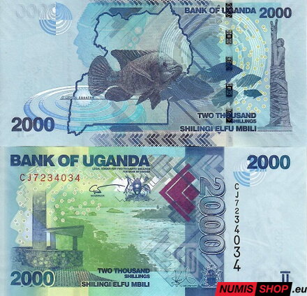 Uganda - 2000 shillings - 2019 - UNC