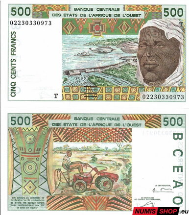 West African States - 500 francs (T-Togo) - 2002 - UNC