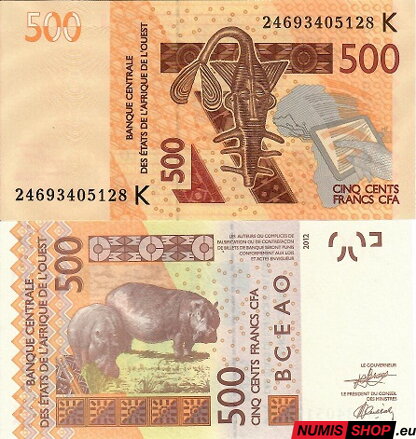 West African States - 500 francs (K-Senegal) - 2024 - UNC