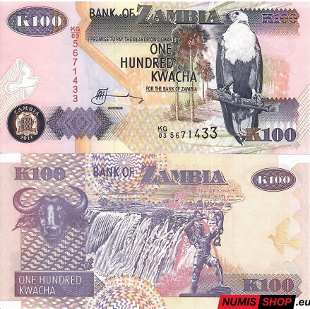 Zambia - 100 kwacha - 2011 - UNC