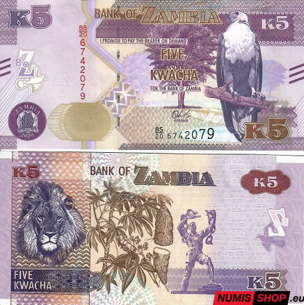 Zambia - 5 kwacha - 2020