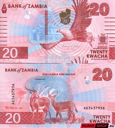 Zambia - 20 kwacha - 2024 - UNC