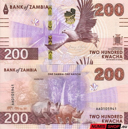 Zambia - 200 kwacha - 2024 - UNC
