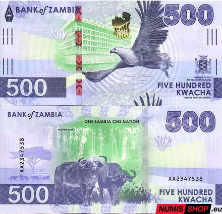 Zambia - 500 kwacha - 2024 - UNC