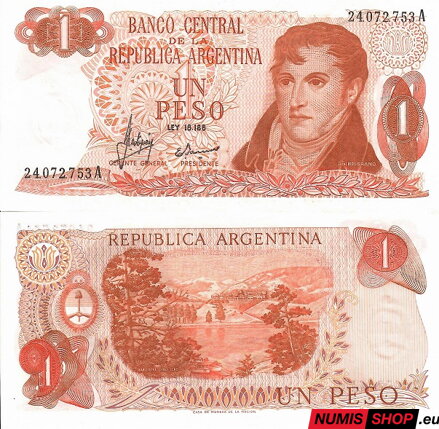Argentína - 1 peso - 1970 - UNC