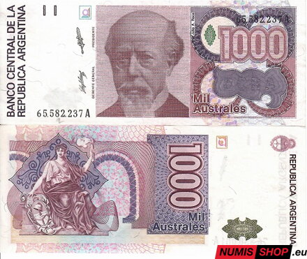 Argentína - 1000 australes - 1988 - UNC