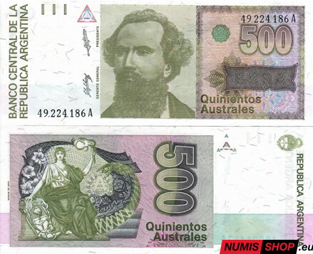 Argentína - 500 australes - 1988 - UNC