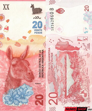 Argentína - 20 pesos - 2017 - UNC