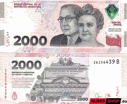 Argentína - 2000 pesos - 2023 - UNC