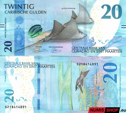 Curacao and Sint Maarten - 20 caribische gulden - 2025 - UNC