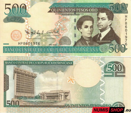 Dominikánska republika - 500 pesos oro - 2010 - UNC