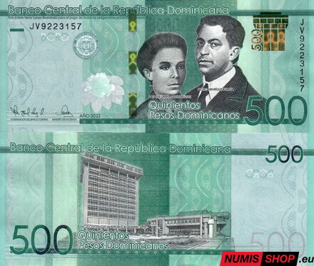 Dominikánska republika - 500 pesos - 2022 - UNC