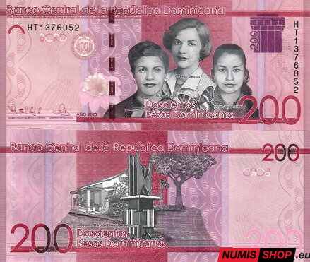 Dominikánska republika - 200 pesos - 2023 - UNC