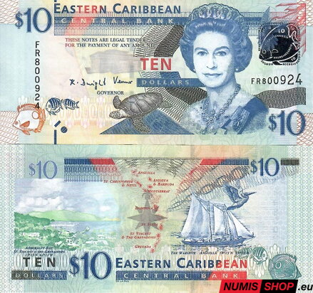 East Caribbean States - 10 dollars - 2008 - P48 - UNC