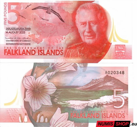 Falklandy - 5 pounds - 2025 - polymer - Charles - UNC