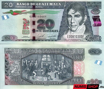 Guatemala - 20 quetzales - 2020 - UNC