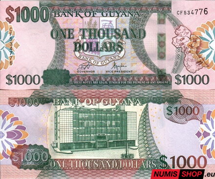 Guyana - 1000 dollars - 2021 - UNC