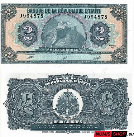 Haiti - 2 gourdes - 1990 - UNC