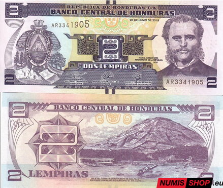 Honduras - 2 lempiras - 2019 - UNC