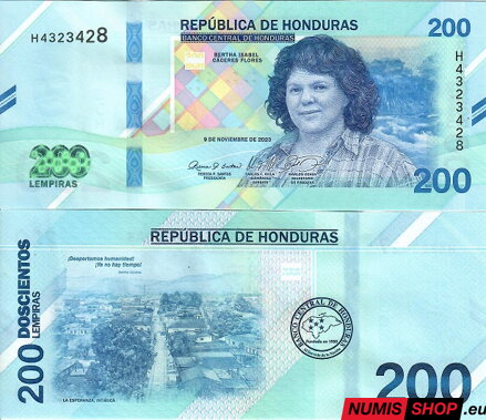 Honduras - 200 lempiras - 2023 - UNC