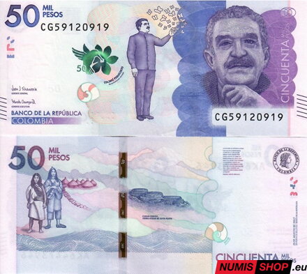 Kolumbia - 50 000 pesos - 2019 - UNC