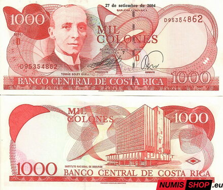 Kostarika - 1000 colones - 2004 - UNC