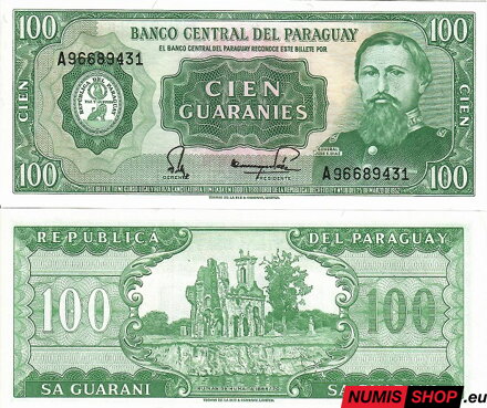 Paraguay - 100 guaranies - 1982 - UNC