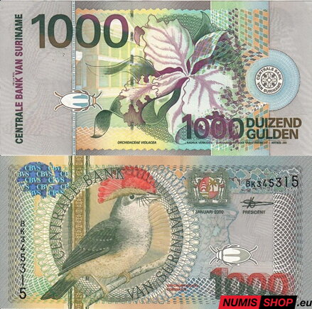 Surinam - 1000 gulden - 2000 - UNC