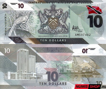 Trinidad a Tobago - 10 dollars - 2020 - polymer - UNC