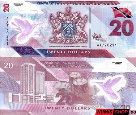 Trinidad a Tobago - 20 dollars - 2020 - polymer - UNC