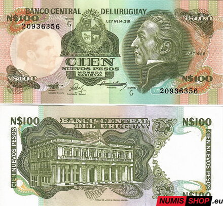 Uruguay - 100 nuevos pesos - 1987 - UNC