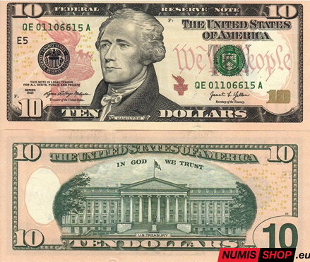 USA - 10 dollars - 2021 - E - UNC