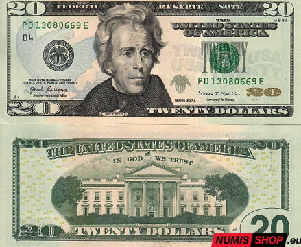 USA - 20 dollars  - 2017A - D - UNC