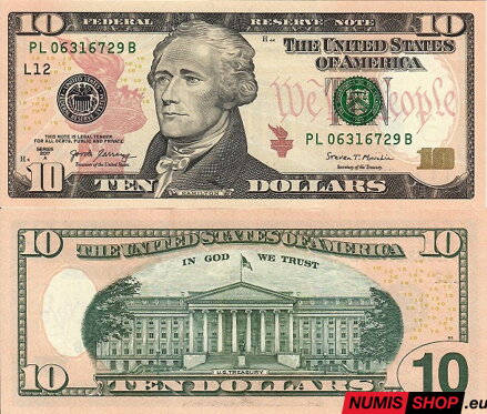 USA - 10 dollars - 2017A - L - UNC