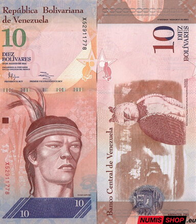 Venezuela - 10 bolívares - 2014 - UNC