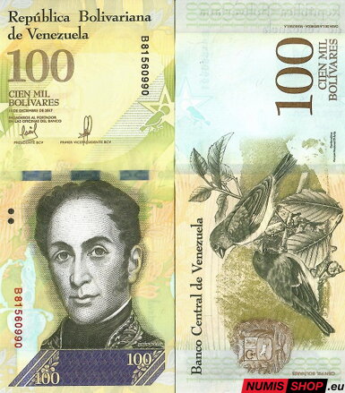 Venezuela - 100 bolívares - 2017 - UNC