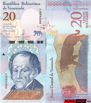 Venezuela - 20 bolívares - 2018 - UNC