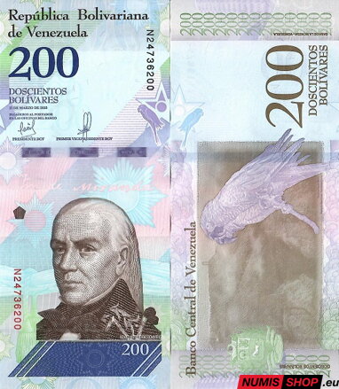 Venezuela - 200 bolívares - 2018 - UNC